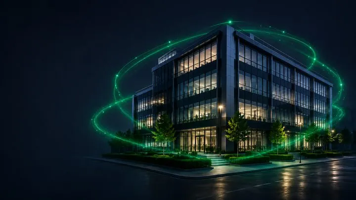 Administrativní budova s technologiemi evidovanými v TINOTE